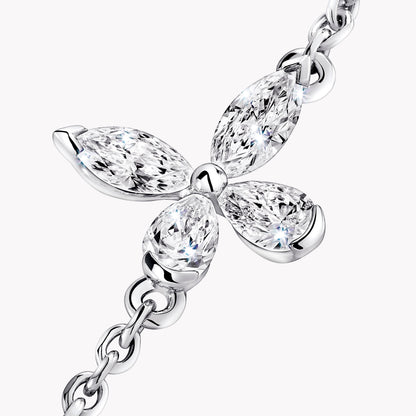 Carave Paris Floral Diamond Chain Necklace