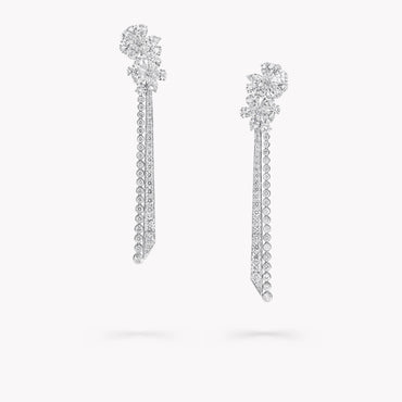 Carave Paris Floral Diamond Drop Earrings