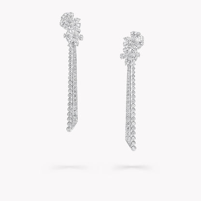 Carave Paris Floral Diamond Drop Earrings