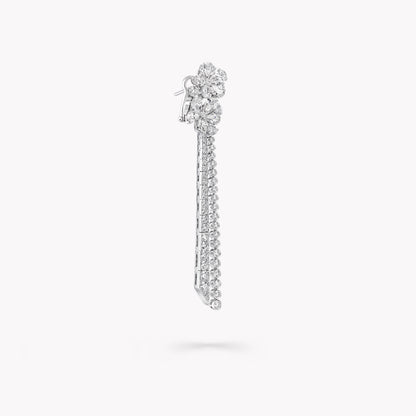 Carave Paris Floral Diamond Drop Earrings