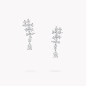 Carave Paris Floral Diamond Drop Earrings