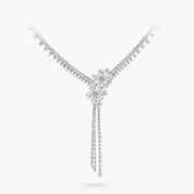 Carave Paris Floral Diamond Drop Necklace