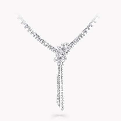 Carave Paris Floral Diamond Drop Necklace