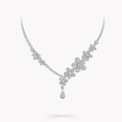 Carave Paris Floral Diamond Drop Necklace