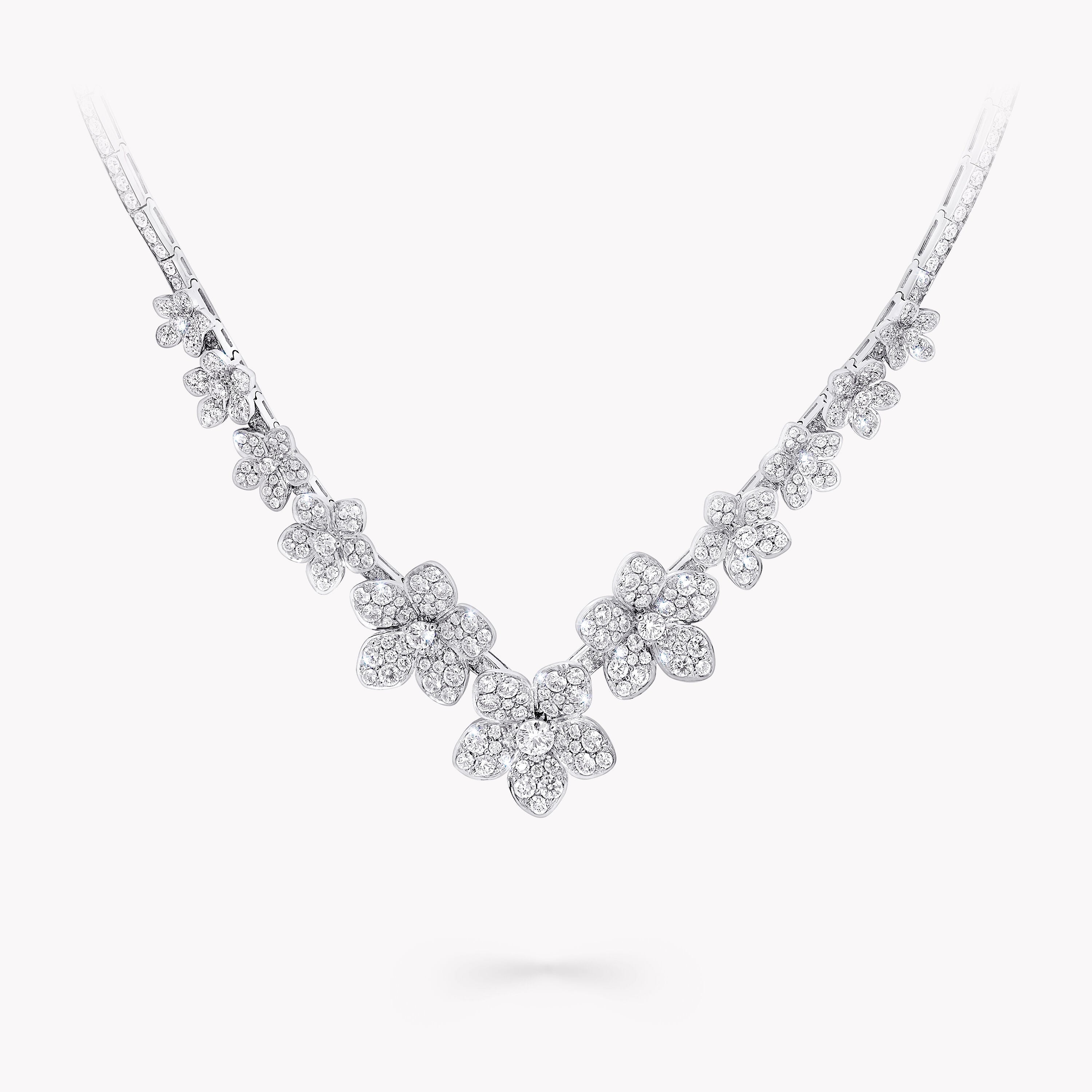 Carave Paris Floral Diamond Garden Necklace