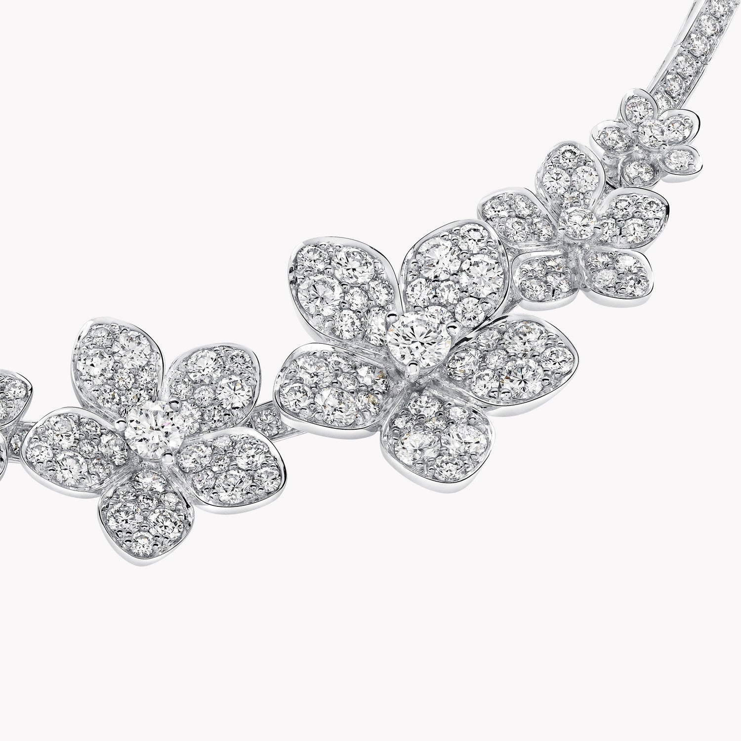 Carave Paris Floral Diamond Luxury Necklace
