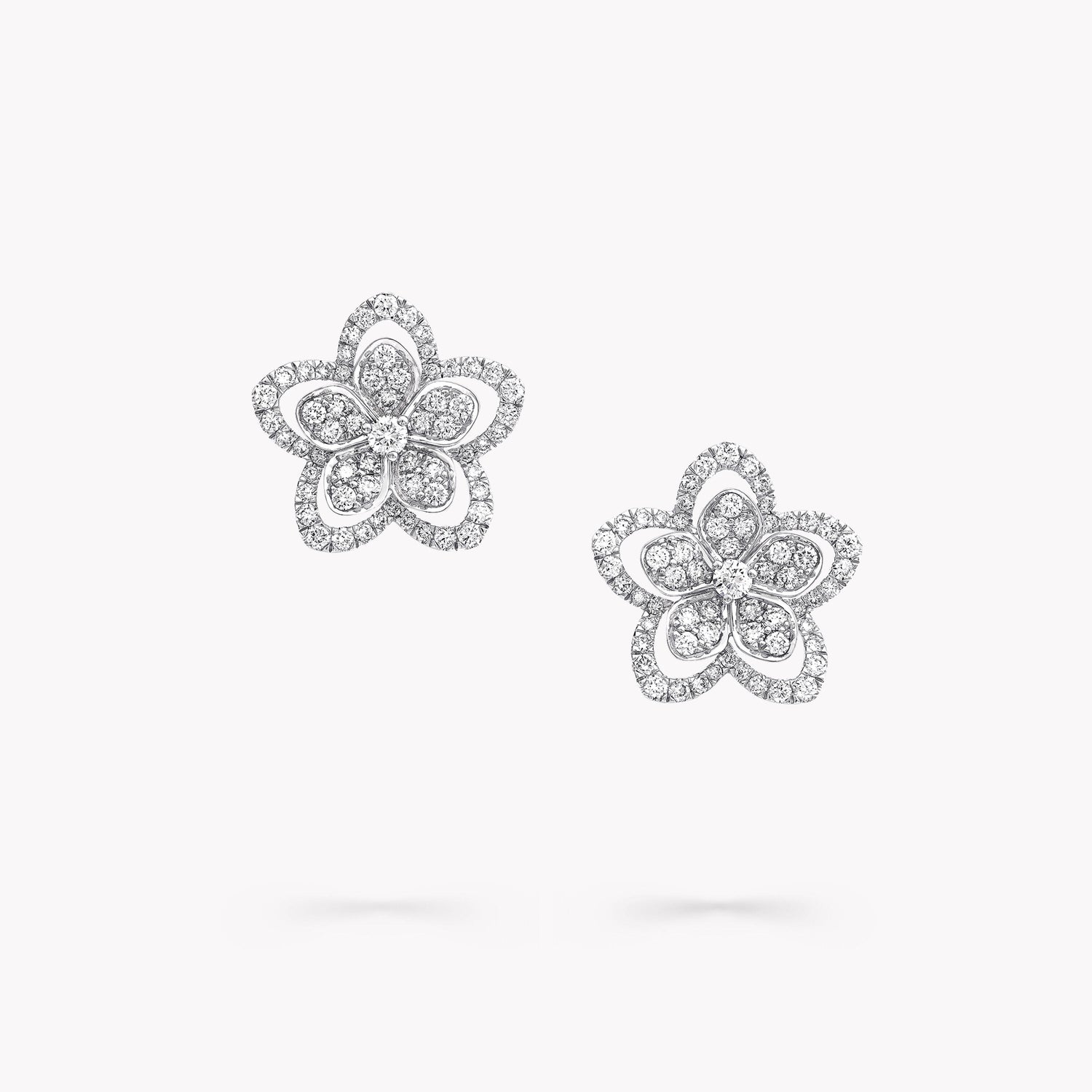 Carave Paris Floral Diamond Stud Earrings