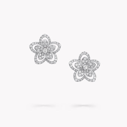 Carave Paris Floral Diamond Stud Earrings
