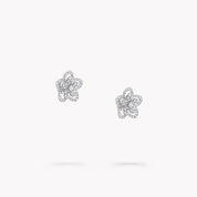 Carave Paris Floral Diamond Stud Earrings