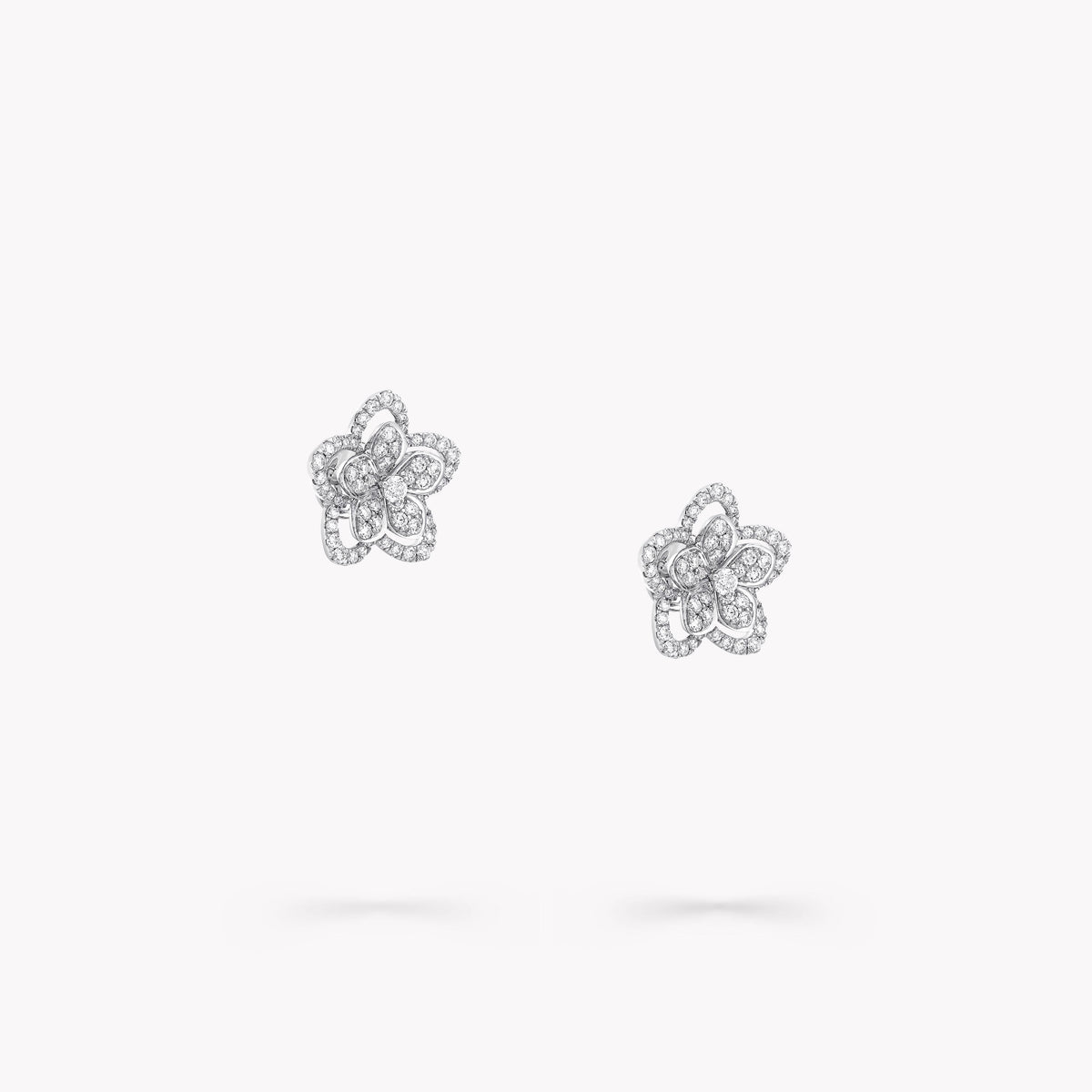 Carave Paris Floral Diamond Stud Earrings