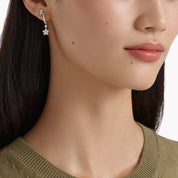 Carave Paris Floral Drop Diamond Earrings