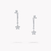 Carave Paris Floral Drop Diamond Earrings
