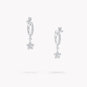 Carave Paris Floral Drop Diamond Earrings