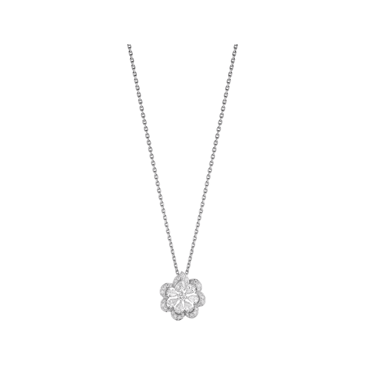 Carave Paris Floral Halo Crystal Pendant Necklace