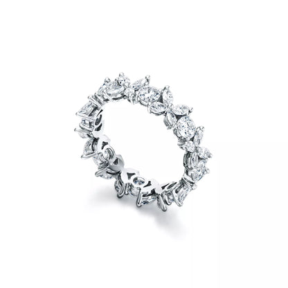 Carave Paris Floral Marquise Diamond Eternity Ring