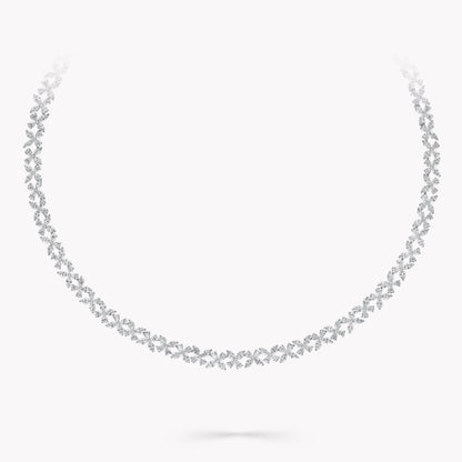 Carave Paris Floral Marquise Diamond Tennis Necklace