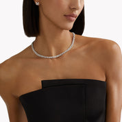 Carave Paris Floral Marquise Diamond Tennis Necklace