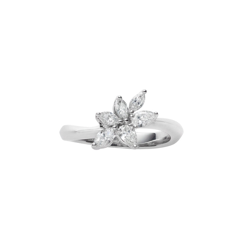 Carave Paris Floral Marquise Gemstone Ring