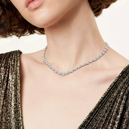 Carave Paris Floral Radiance Tennis Necklace