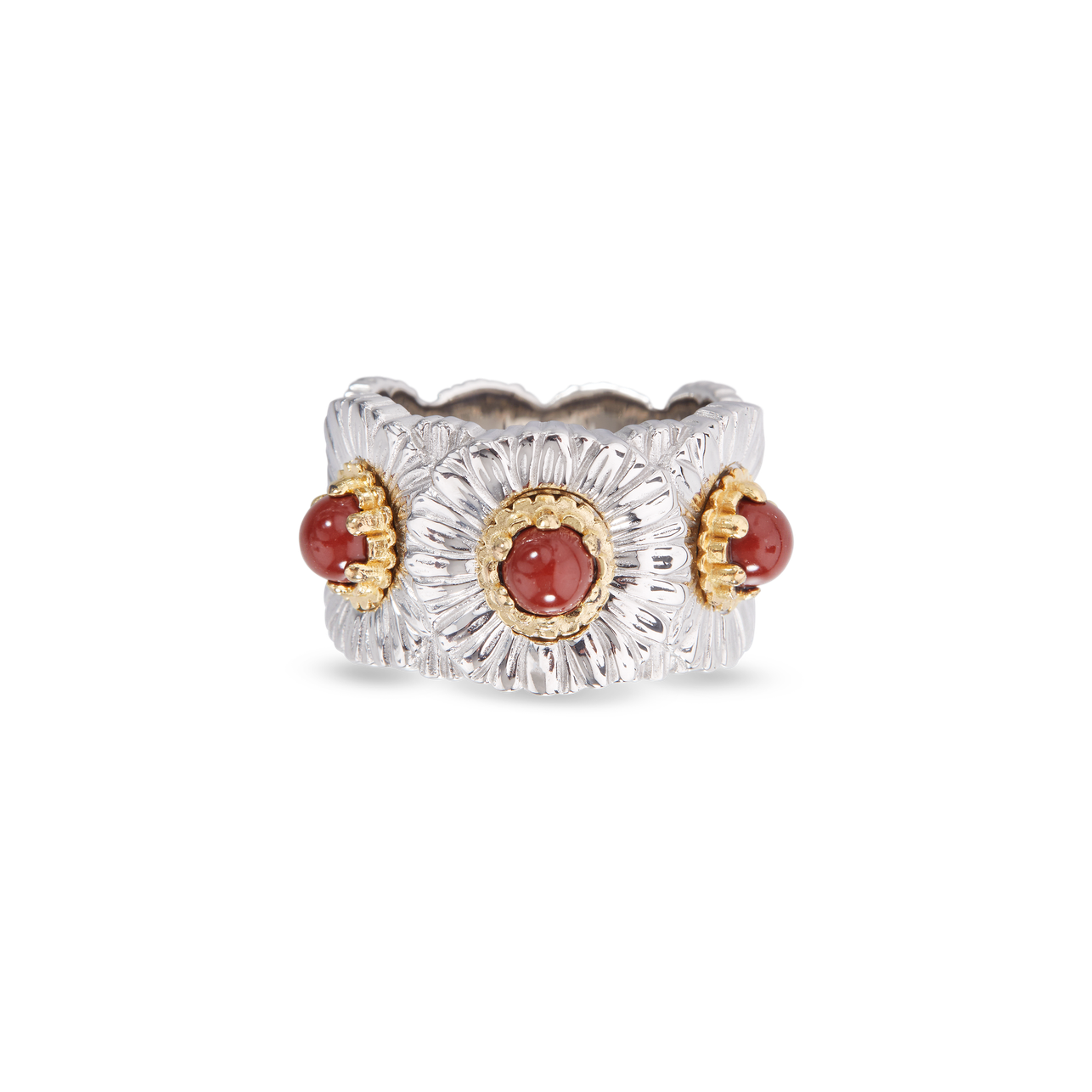 Carave Paris Floral Yellow Gemstone Eternity Band Ring