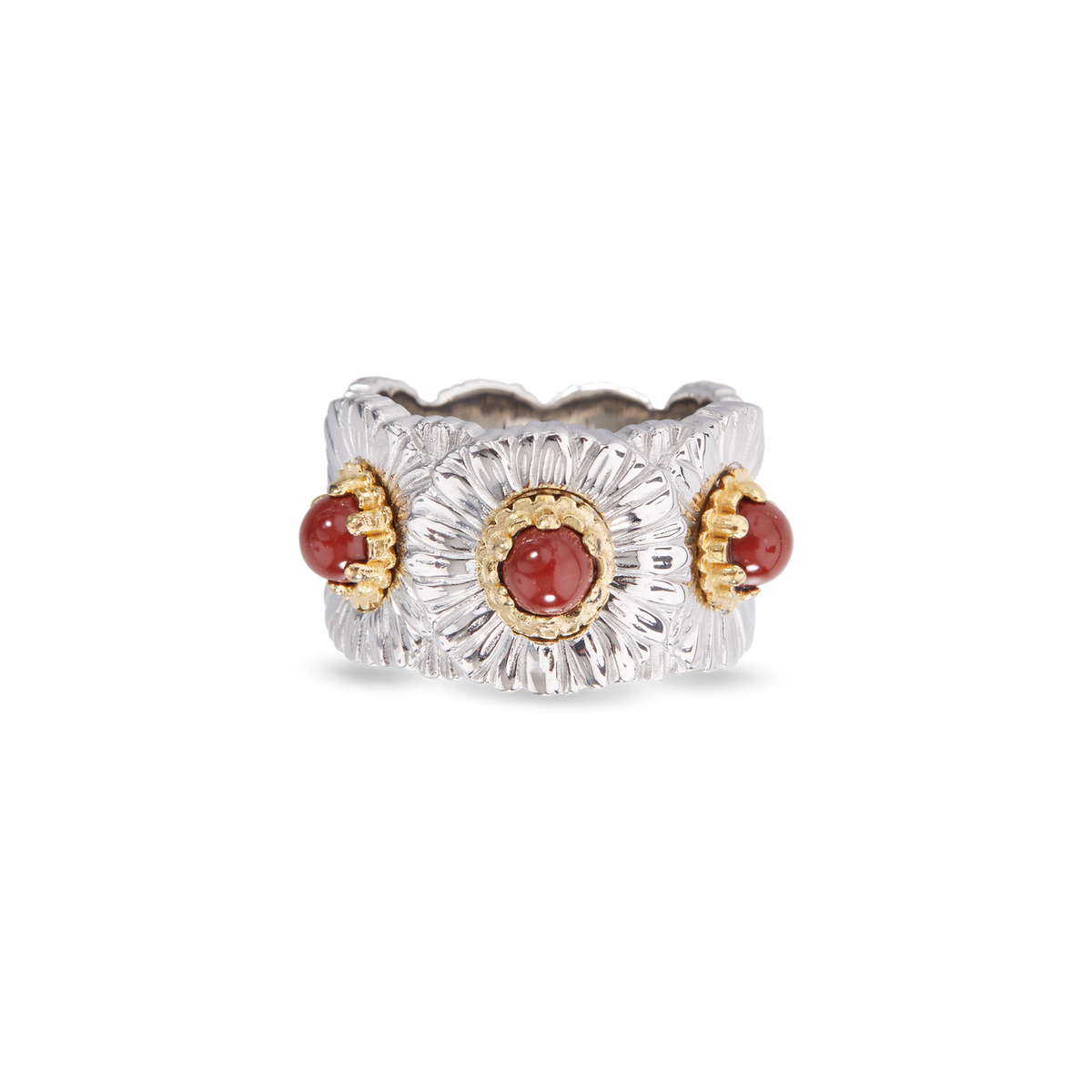 Carave Paris Floral Yellow Gemstone Eternity Band Ring