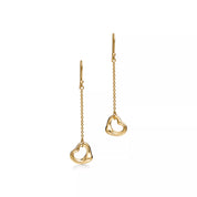 Carave Paris Fluid Heart Drop Chain Earrings