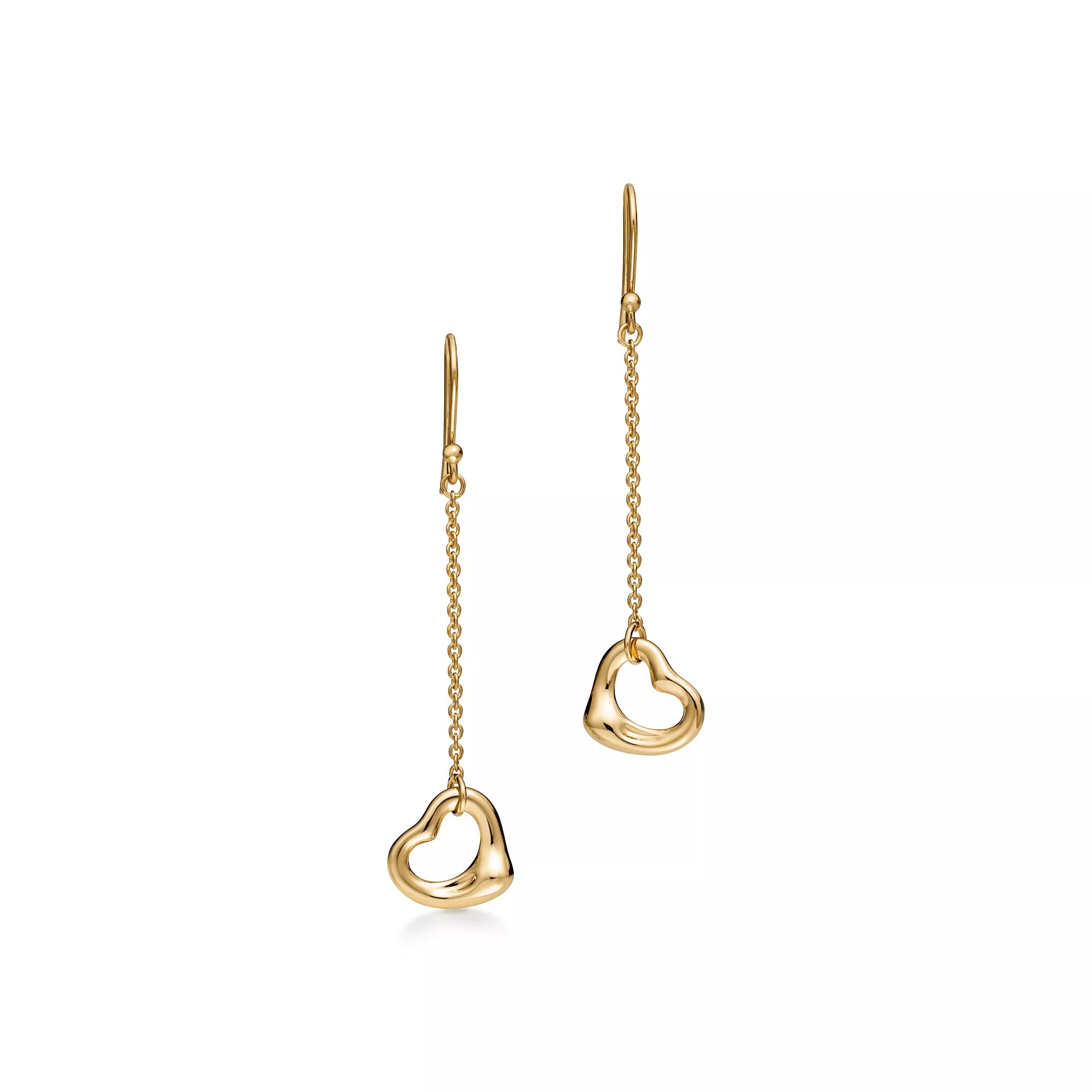 Carave Paris Fluid Heart Drop Chain Earrings