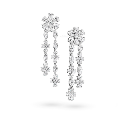 Carave Paris Forget Me Not Diamond Drop Earrings