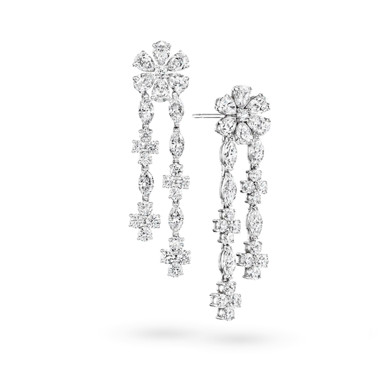 Carave Paris Forget Me Not Diamond Drop Earrings