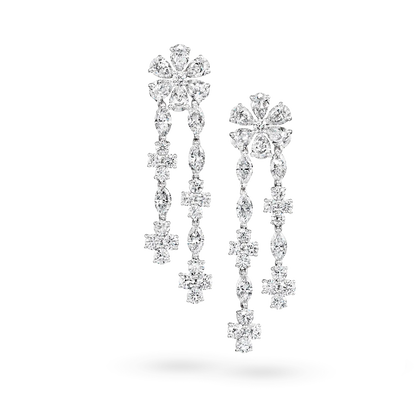 Carave Paris Forget Me Not Diamond Drop Earrings