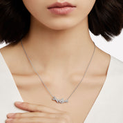Carave Paris Geometric Diamond Bar Pendant Necklace