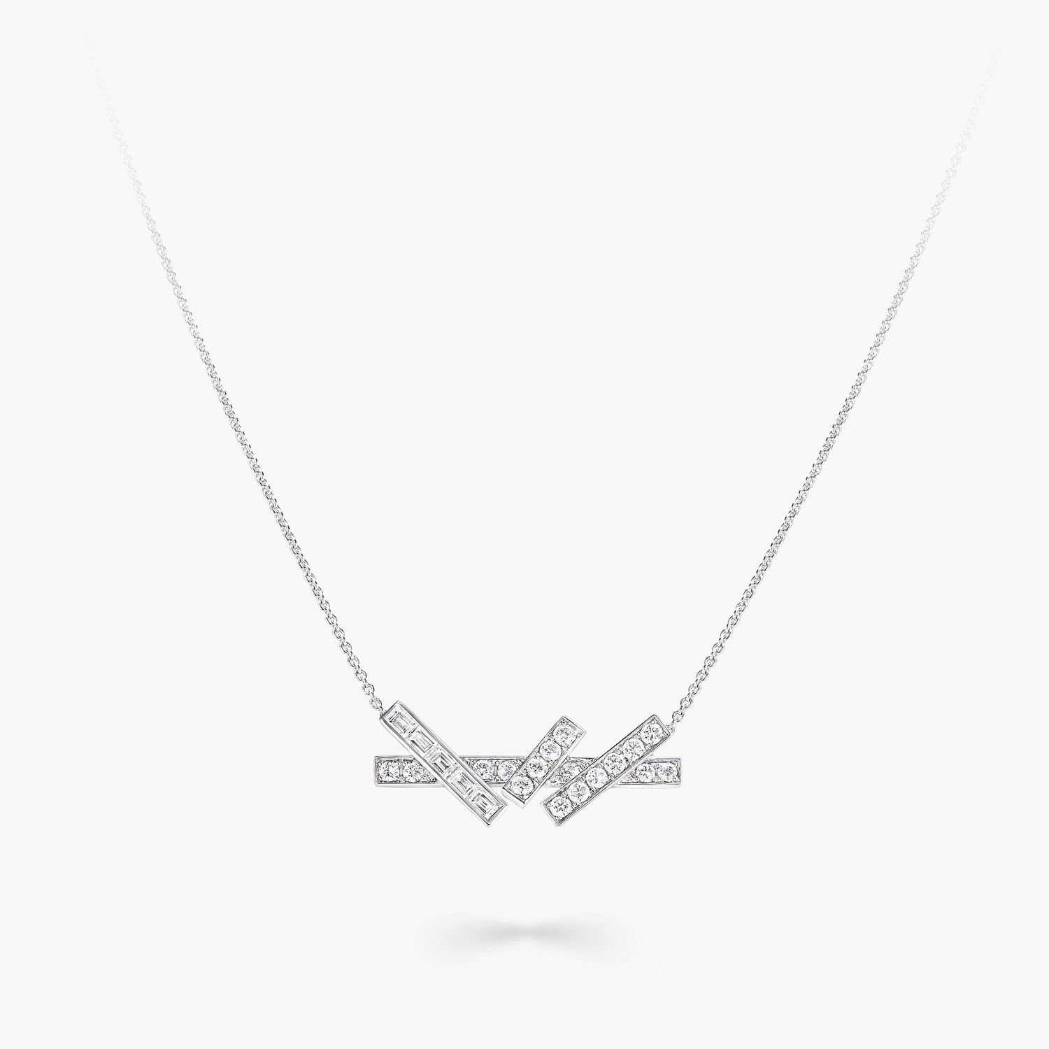 Carave Paris Geometric Diamond Bar Pendant Necklace