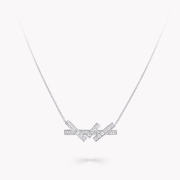 Carave Paris Geometric Diamond Bar Pendant Necklace