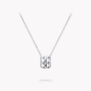 Carave Paris Geometric Diamond Cylinder Pendant Necklace