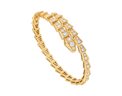 Carave Paris Serpenti Flex Diamond Open Cuff Bracelet