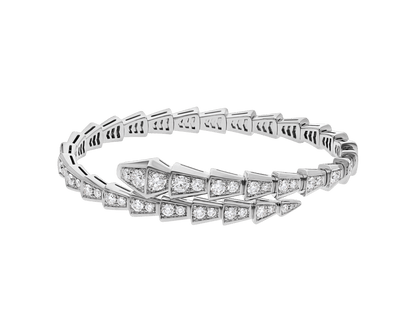 Carave Paris Serpenti Flex Diamond Open Cuff Bracelet