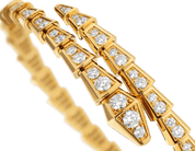 Carave Paris Serpenti Flex Diamond Open Cuff Bracelet