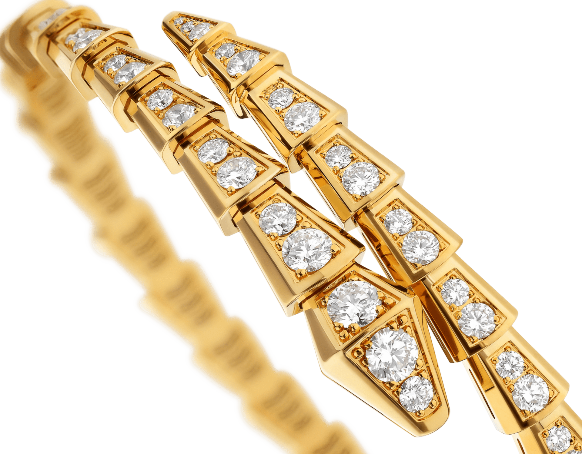 Carave Paris Serpenti Flex Diamond Open Cuff Bracelet