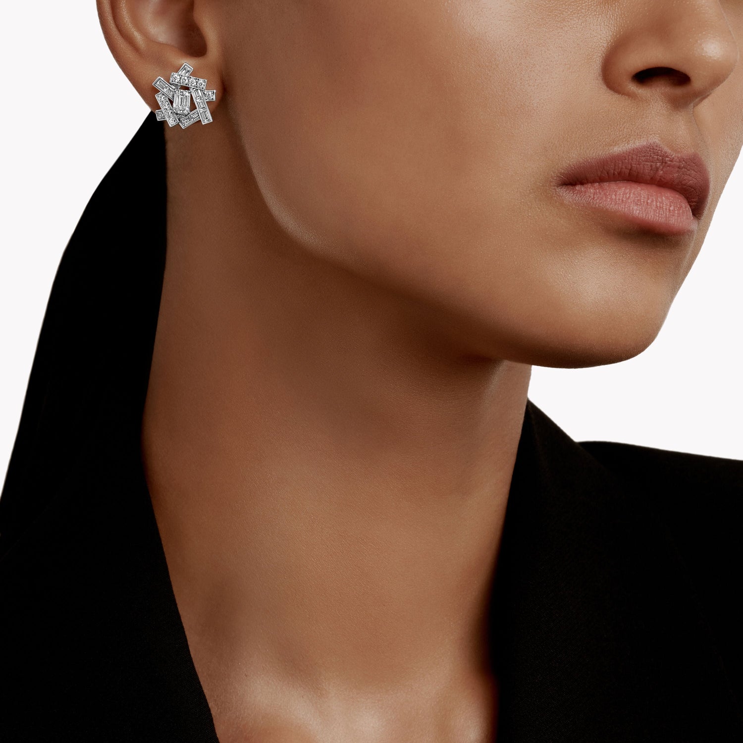 Carave Paris Geometric Diamond Stud Earrings