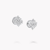 Carave Paris Geometric Diamond Stud Earrings