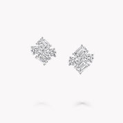 Carave Paris Geometric Diamond Stud Earrings