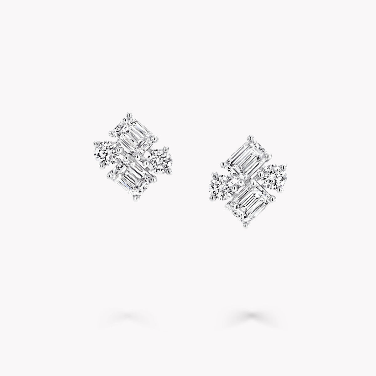 Carave Paris Geometric Diamond Stud Earrings