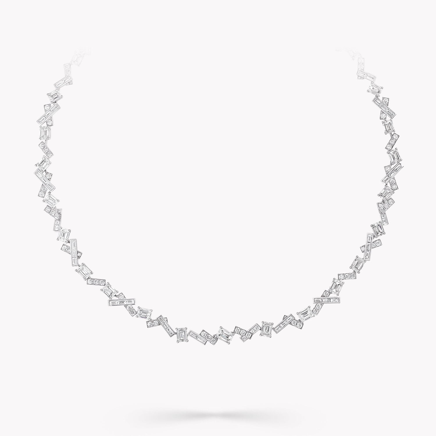 Carave Paris Geometric Diamond Tennis Necklace