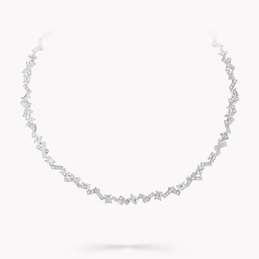 Carave Paris Geometric Diamond Tennis Necklace