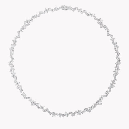 Carave Paris Geometric Diamond Tennis Necklace