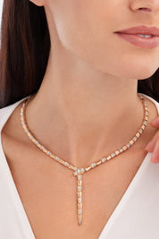 Carave Paris Geometric Diamond Y-Drop Statement Necklace