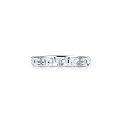 Carave Paris Geometric Faceted Eternity Band
