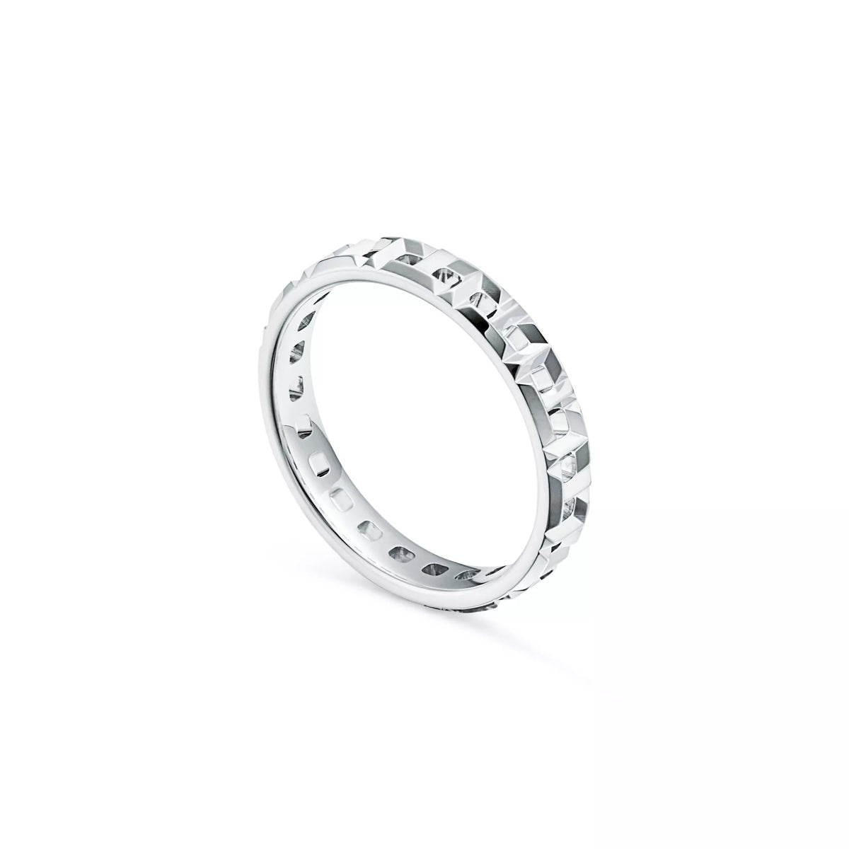 Carave Paris Geometric Faceted Eternity Band