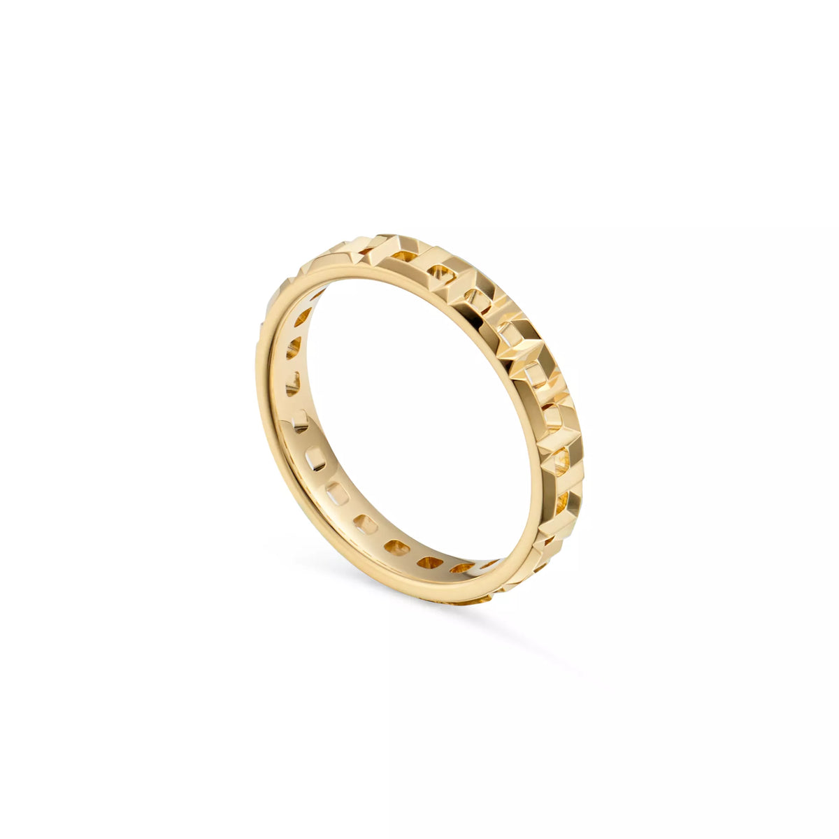 Carave Paris Geometric Faceted Eternity Band