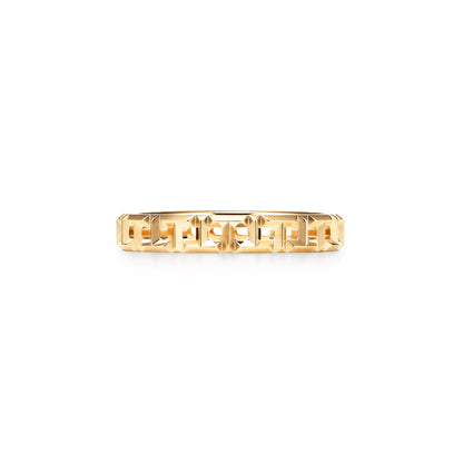 Carave Paris Geometric Faceted Eternity Band